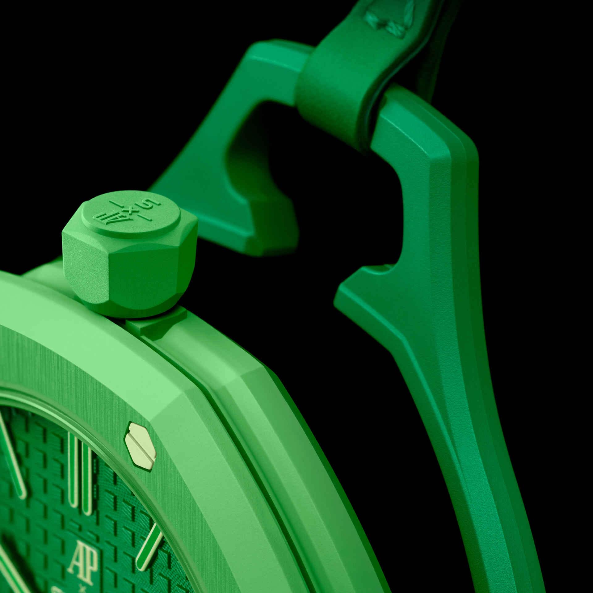 GREEN EIGHT Audemars Piguet x Swatch Royal Pop pocket watch