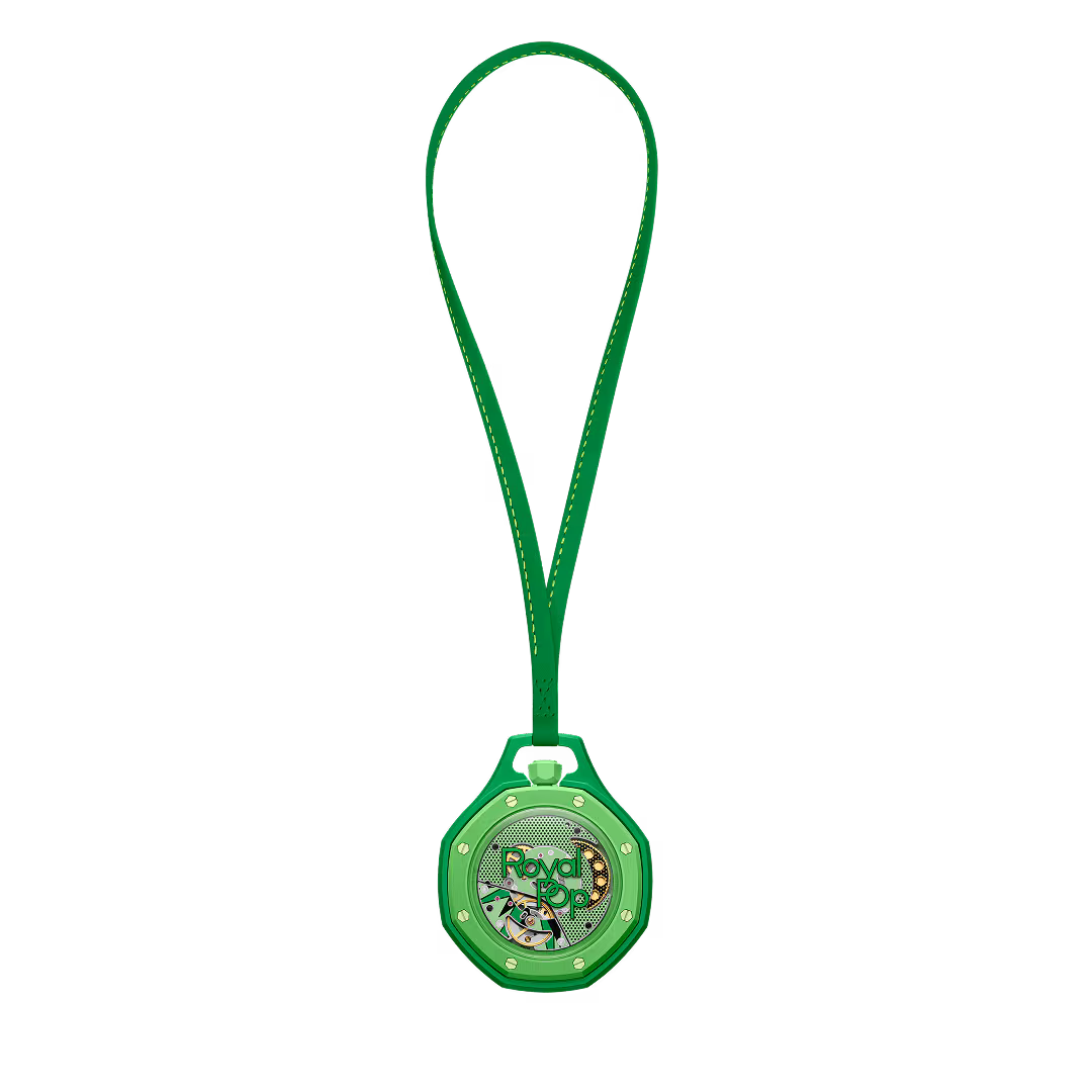 GREEN EIGHT Audemars Piguet x Swatch Royal Pop pocket watch